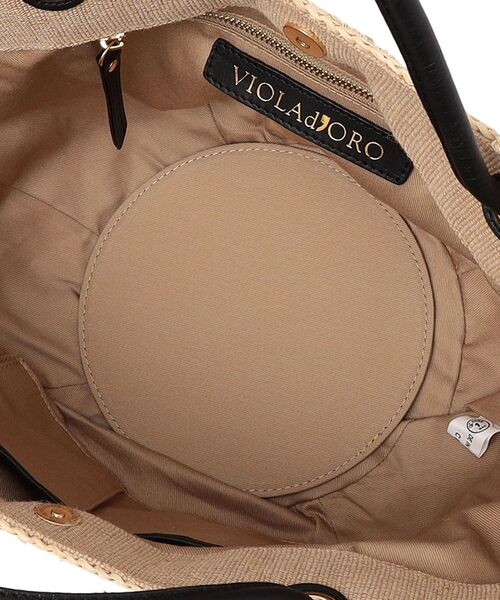 SHIPS(シップス)の「VIOLAd’ORO:サンドロノットトート(かごバッグ・レディース・ベージュ/ライトグレー・ONE SIZE)」の8枚目の写真