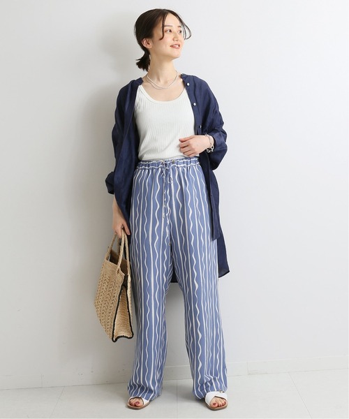 IENA(イエナ)の「スーピマ針抜きリブタンクトップ◆(Tシャツ/カットソー・レディース・チャコールグレー/ホワイト/ネイビー/ダークブルー・FREE)」の6枚目の写真