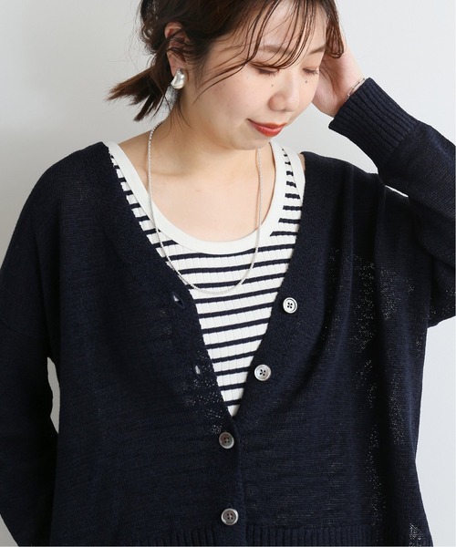 IENA(イエナ)の「スーピマ針抜きリブタンクトップ◆(Tシャツ/カットソー・レディース・チャコールグレー/ホワイト/ネイビー/ダークブルー・FREE)」の19枚目の写真