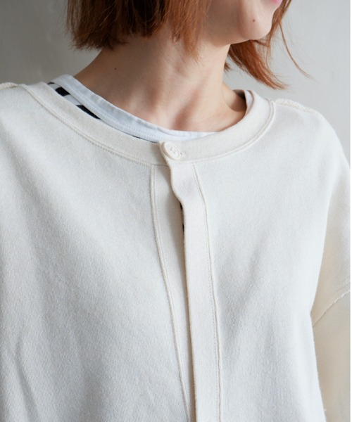 MANASTASH（マナスタッシュ）の「MANASTASH/マナスタッシュ　W's BOTH SIDES SWEAT SH　ウィメンズ　ボスサイド　スウェット（スウェット・レディース・ナチュラル/ブラック/マルチ/テラコッタ・MEDIUM）」の13枚目の写真