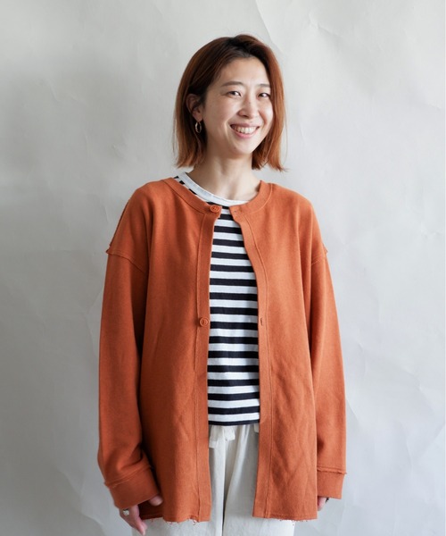 MANASTASH（マナスタッシュ）の「MANASTASH/マナスタッシュ　W's BOTH SIDES SWEAT SH　ウィメンズ　ボスサイド　スウェット（スウェット・レディース・ナチュラル/ブラック/マルチ/テラコッタ・MEDIUM）」の15枚目の写真