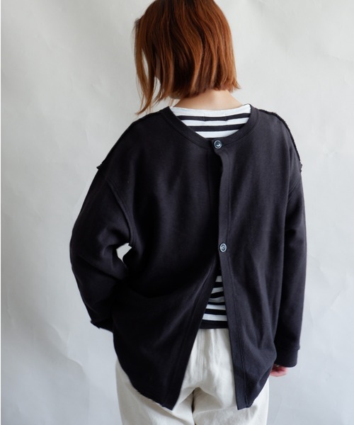 MANASTASH（マナスタッシュ）の「MANASTASH/マナスタッシュ　W's BOTH SIDES SWEAT SH　ウィメンズ　ボスサイド　スウェット（スウェット・レディース・ナチュラル/ブラック/マルチ/テラコッタ・MEDIUM）」の11枚目の写真