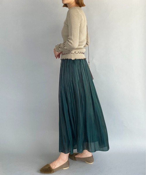 PICCIN（ピッチン）の「配色メローカーディガン（カーディガン/ボレロ・レディース・ブラック/ベージュ/ブラウン・M）」の20枚目の写真