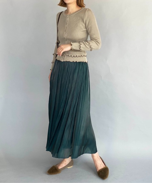 PICCIN（ピッチン）の「配色メローカーディガン（カーディガン/ボレロ・レディース・ブラック/ベージュ/ブラウン・M）」の22枚目の写真