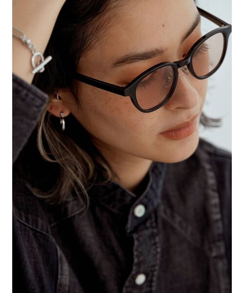 Ungrid（アングリッド）の「ラウンドフレームサングラス（サングラス・レディース・ブラック・FREE）」の2枚目の写真