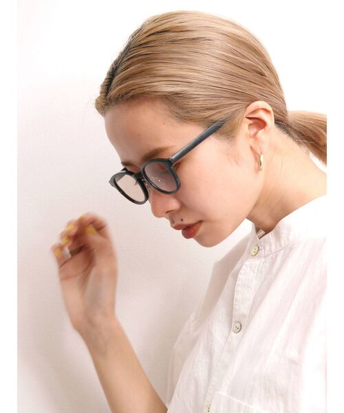 Ungrid（アングリッド）の「ラウンドフレームサングラス（サングラス・レディース・ブラック・FREE）」の4枚目の写真