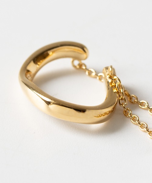 JUICY ROCK（ジューシーロック）の「GP(SV925)/SV925 片耳チェーン＆オーバルイヤーカフ（イヤーカフ・レディース・シルバー/ゴールド・ONE SIZE）」の5枚目の写真