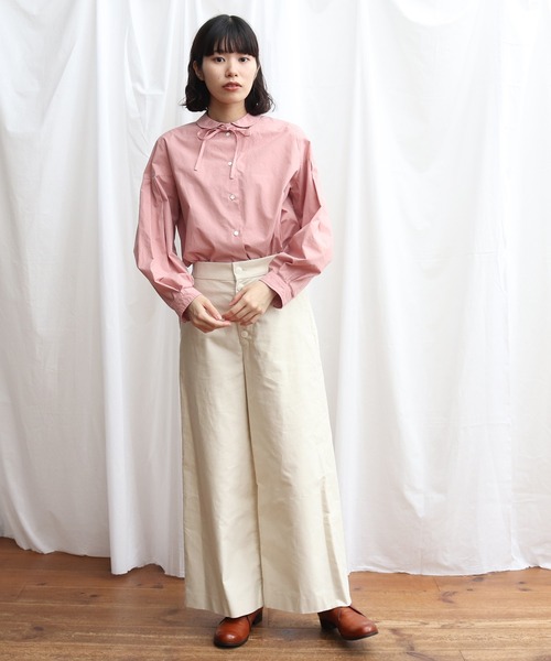 Lene(レネ)の「ミクロモールスキン ストレートパンツ(その他パンツ・レディース・ネイビー/アイボリー・FREE)」の20枚目の写真