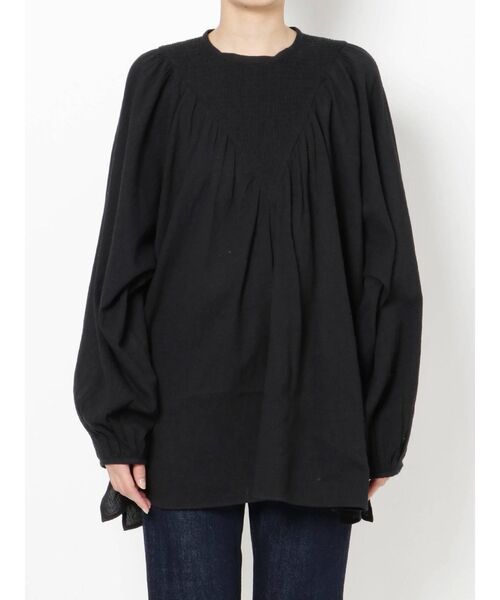 Ungrid（アングリッド）の「フロントシャーリングブラウス（シャツ/ブラウス・レディース・オフホワイト/ブラック/レッド・FREE）」の8枚目の写真