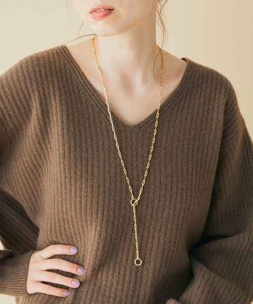 MADEMOISELLE ROPE'(マドモアゼル ロペ)の「【2WAY】チェーンネックレス(ネックレス・レディース・シルバー/ゴールド・FREE)」の2枚目の写真