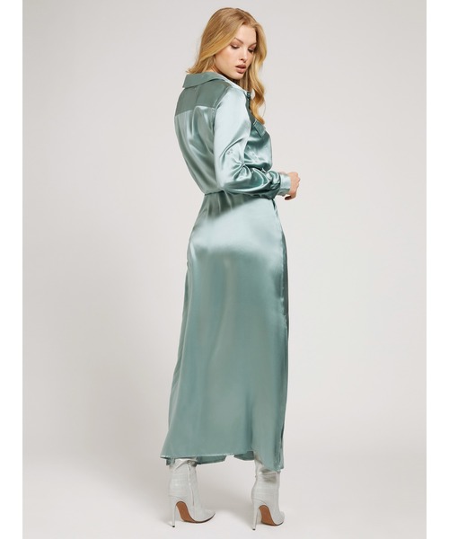 Guess(ゲス)の「Liliana Dress(シャツワンピース・レディース・オリーブ/ライトグリーン・MEDIUM/LARGE/SMALL)」の14枚目の写真