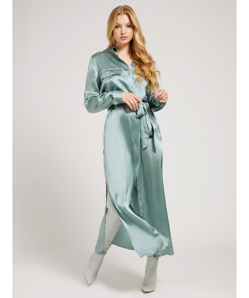 Guess(ゲス)の「Liliana Dress(シャツワンピース・レディース・オリーブ/ライトグリーン・MEDIUM/LARGE/SMALL)」の12枚目の写真