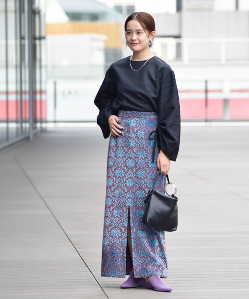 Ray BEAMS（レイビームス）の「RBS / タック ワイドスリーブ ブラウス（シャツ/ブラウス・レディース・ブラック/ベージュ・ONE SIZE）」の11枚目の写真