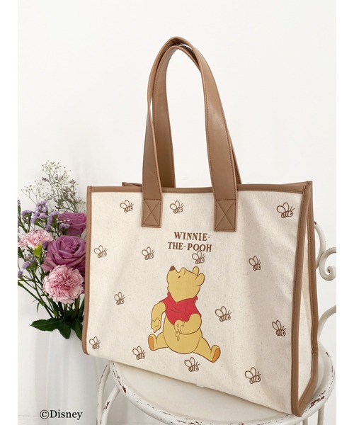 Honey Salon（ハニーサロン）の「Winnie the Pooh/キャンバストートバッグ（トートバッグ・レディース・ダークブラウン/ブラウン系その他・FREE）」の12枚目の写真