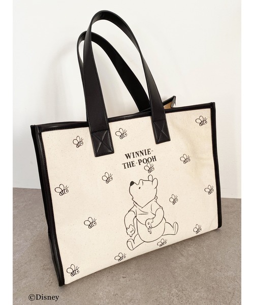 Honey Salon（ハニーサロン）の「Winnie the Pooh/キャンバストートバッグ（トートバッグ・レディース・ダークブラウン/ブラウン系その他・FREE）」の15枚目の写真