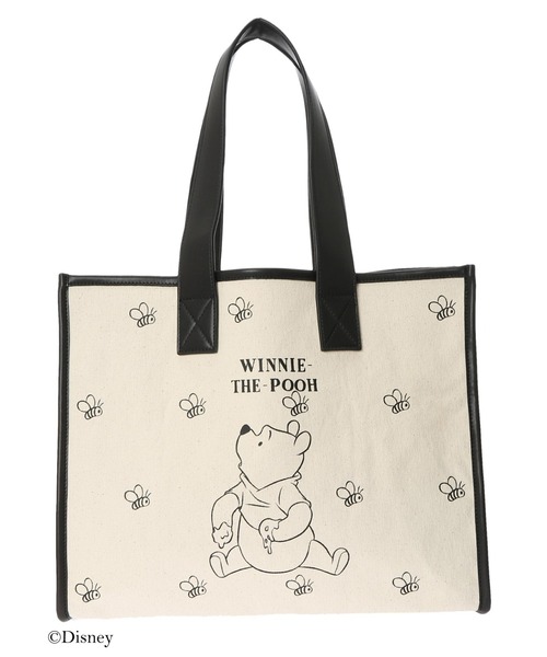 Honey Salon（ハニーサロン）の「Winnie the Pooh/キャンバストートバッグ（トートバッグ・レディース・ダークブラウン/ブラウン系その他・FREE）」の4枚目の写真