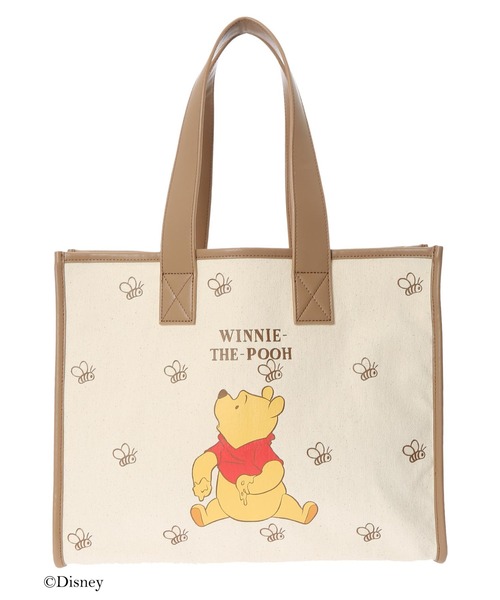 Honey Salon（ハニーサロン）の「Winnie the Pooh/キャンバストートバッグ（トートバッグ・レディース・ダークブラウン/ブラウン系その他・FREE）」の11枚目の写真