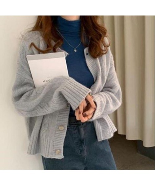 SETUP7（セットアップセブン）の「【SETUP7】ショート丈ケーブルニットカーディガン　Tailor's Chaco Cardigan（カーディガン/ボレロ・レディース・アイボリー/ベージュ/グレー/カーキ/ライトグレー/ブラック/ブラウン・FREE）」の20枚目の写真