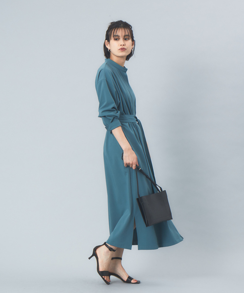 Rouge vif（ルージュヴィフ）の「ギャバストレッチワンピース（ワンピース・レディース・ダークベージュ/セージグリーン/ブラック・フリー）」の20枚目の写真