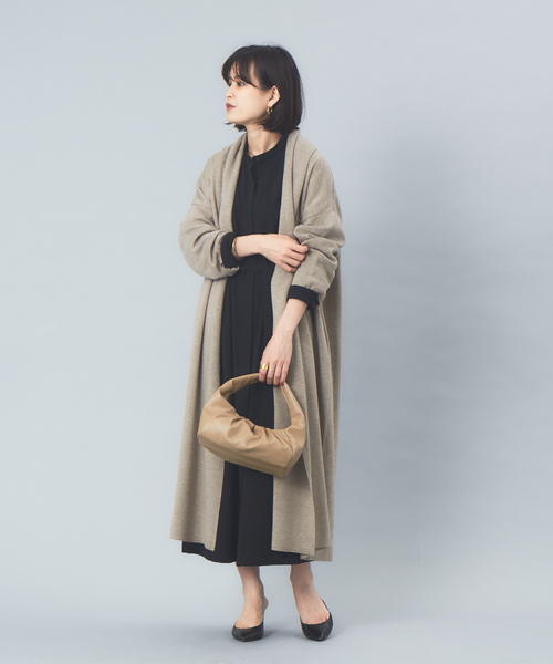 Rouge vif（ルージュヴィフ）の「ギャバストレッチワンピース（ワンピース・レディース・ダークベージュ/セージグリーン/ブラック・フリー）」の21枚目の写真