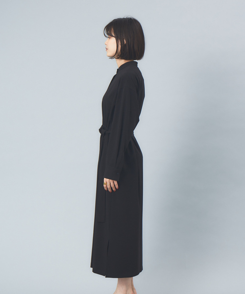 Rouge vif（ルージュヴィフ）の「ギャバストレッチワンピース（ワンピース・レディース・ダークベージュ/セージグリーン/ブラック・フリー）」の15枚目の写真