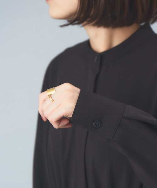 Rouge vif（ルージュヴィフ）の「ギャバストレッチワンピース（ワンピース・レディース・ダークベージュ/セージグリーン/ブラック・フリー）」の19枚目の写真