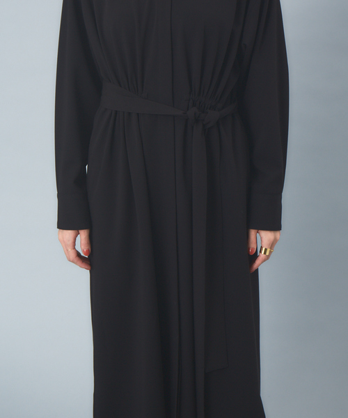 Rouge vif（ルージュヴィフ）の「ギャバストレッチワンピース（ワンピース・レディース・ダークベージュ/セージグリーン/ブラック・フリー）」の16枚目の写真