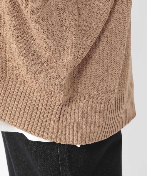 studio CLIP（スタディオクリップ）の「7ゲージ着流しカーディガン（カーディガン/ボレロ・レディース・イエロー/モカ/アイボリー・FREE）」の7枚目の写真