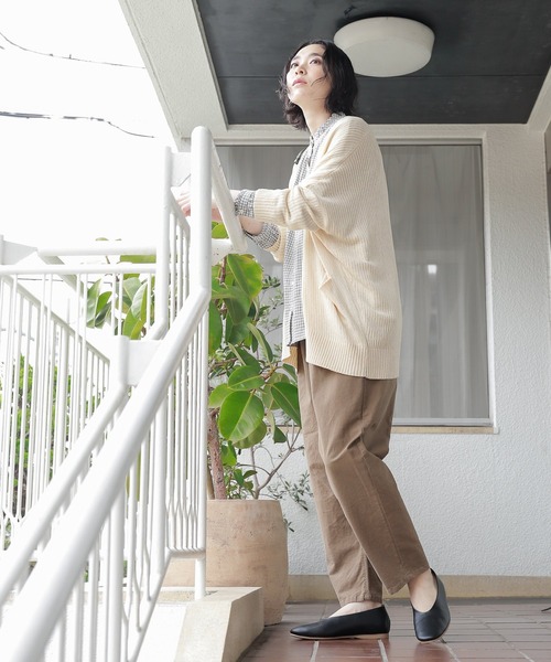 studio CLIP（スタディオクリップ）の「7ゲージ着流しカーディガン（カーディガン/ボレロ・レディース・イエロー/モカ/アイボリー・FREE）」の17枚目の写真