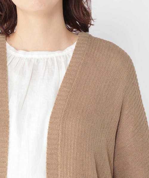 studio CLIP（スタディオクリップ）の「7ゲージ着流しカーディガン（カーディガン/ボレロ・レディース・イエロー/モカ/アイボリー・FREE）」の15枚目の写真