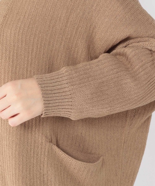 studio CLIP（スタディオクリップ）の「7ゲージ着流しカーディガン（カーディガン/ボレロ・レディース・イエロー/モカ/アイボリー・FREE）」の18枚目の写真