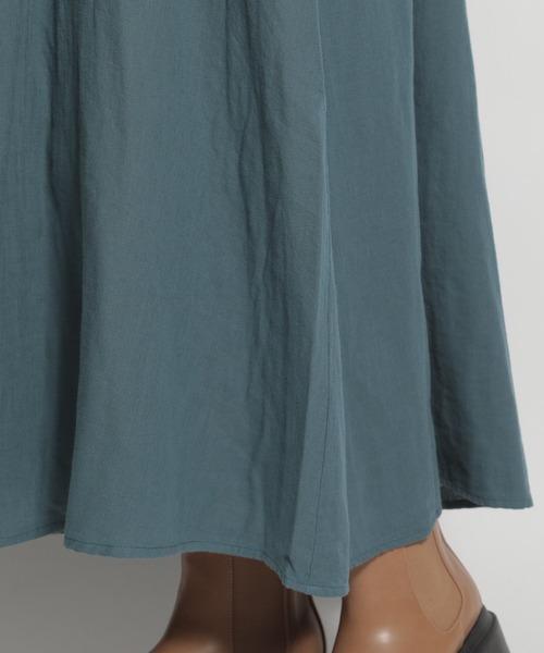 niko and...（ニコアンド）の「ガーゼ切り替えマキシワンピース（ワンピース・レディース・ベージュ/ブラック/ブルー・LARGE/MEDIUM）」の13枚目の写真