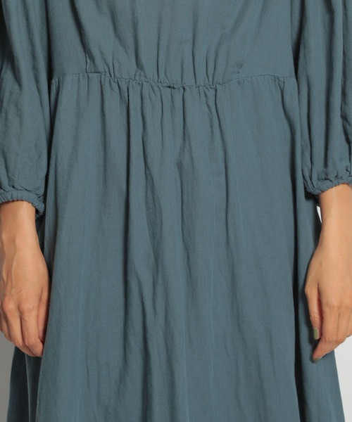 niko and...（ニコアンド）の「ガーゼ切り替えマキシワンピース（ワンピース・レディース・ベージュ/ブラック/ブルー・LARGE/MEDIUM）」の14枚目の写真