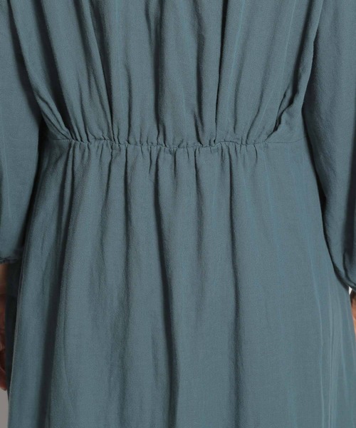 niko and...（ニコアンド）の「ガーゼ切り替えマキシワンピース（ワンピース・レディース・ベージュ/ブラック/ブルー・LARGE/MEDIUM）」の15枚目の写真