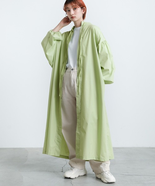 select MOCA(セレクトモカ)の「2022 SS 2WAYボリュームスリーブワンピース(ワンピース・レディース・ブラック/オフホワイト/ライム・FREE)」の3枚目の写真