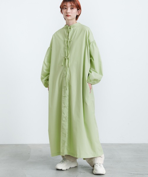 select MOCA(セレクトモカ)の「2022 SS 2WAYボリュームスリーブワンピース(ワンピース・レディース・ブラック/オフホワイト/ライム・FREE)」の7枚目の写真