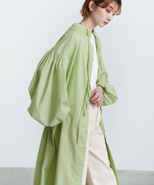 select MOCA(セレクトモカ)の「2022 SS 2WAYボリュームスリーブワンピース(ワンピース・レディース・ブラック/オフホワイト/ライム・FREE)」の11枚目の写真