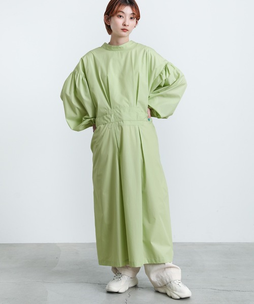 select MOCA(セレクトモカ)の「2022 SS 2WAYボリュームスリーブワンピース(ワンピース・レディース・ブラック/オフホワイト/ライム・FREE)」の12枚目の写真