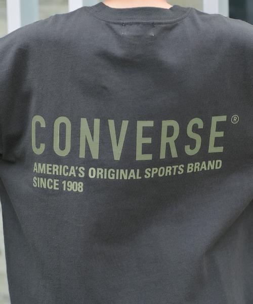 CONVERSE(コンバース)の「【CONVERSE】メローヘム バックプリントロンTee(Tシャツ/カットソー・レディース・ブラウン/チャコール/オフホワイト・M)」の20枚目の写真