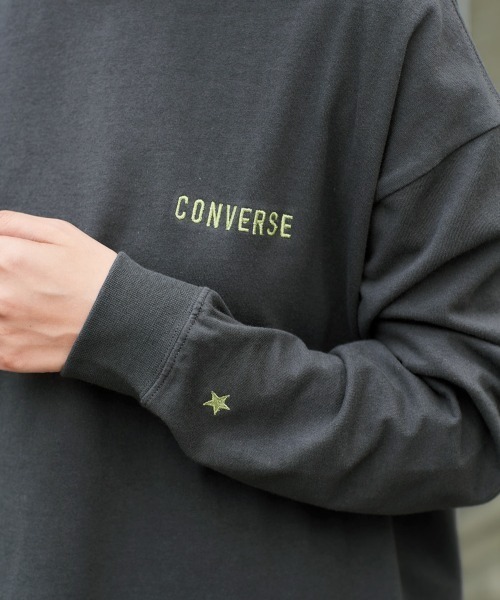 CONVERSE(コンバース)の「【CONVERSE】メローヘム バックプリントロンTee(Tシャツ/カットソー・レディース・ブラウン/チャコール/オフホワイト・M)」の21枚目の写真