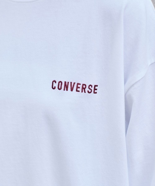 CONVERSE(コンバース)の「【CONVERSE】メローヘム バックプリントロンTee(Tシャツ/カットソー・レディース・ブラウン/チャコール/オフホワイト・M)」の8枚目の写真