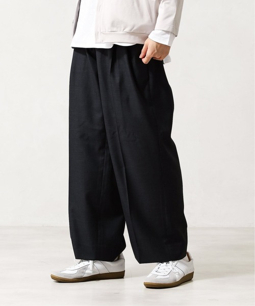 417 EDIFICE SELECT(フォーワンセブンエディフィスセレクト)の「【allery / アレリ―】 slacks wide / スラックス ワイド(スラックス・メンズ・ネイビー/ブラウン/グレー・SMALL/MEDIUM/LARGE/X-LARGE)」の2枚目の写真