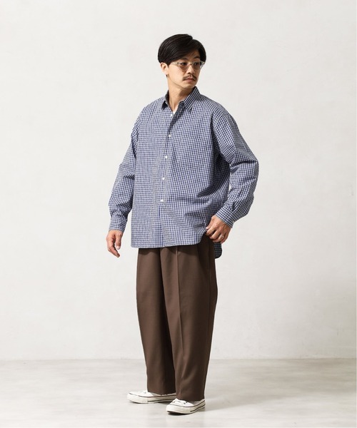 417 EDIFICE SELECT(フォーワンセブンエディフィスセレクト)の「【allery / アレリ―】 slacks wide / スラックス ワイド(スラックス・メンズ・ネイビー/ブラウン/グレー・SMALL/MEDIUM/LARGE/X-LARGE)」の7枚目の写真