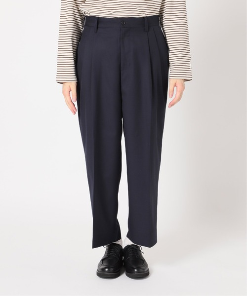 417 EDIFICE SELECT(フォーワンセブンエディフィスセレクト)の「【allery / アレリ―】 slacks wide / スラックス ワイド(スラックス・メンズ・ネイビー/ブラウン/グレー・SMALL/MEDIUM/LARGE/X-LARGE)」の17枚目の写真