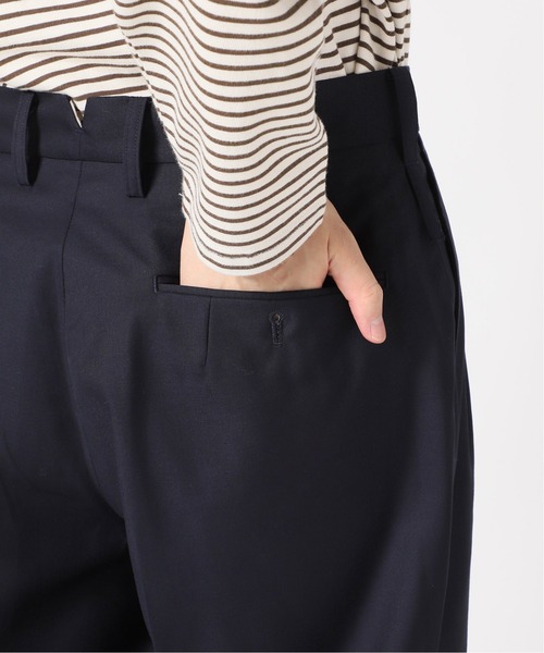 417 EDIFICE SELECT(フォーワンセブンエディフィスセレクト)の「【allery / アレリ―】 slacks wide / スラックス ワイド(スラックス・メンズ・ネイビー/ブラウン/グレー・SMALL/MEDIUM/LARGE/X-LARGE)」の5枚目の写真