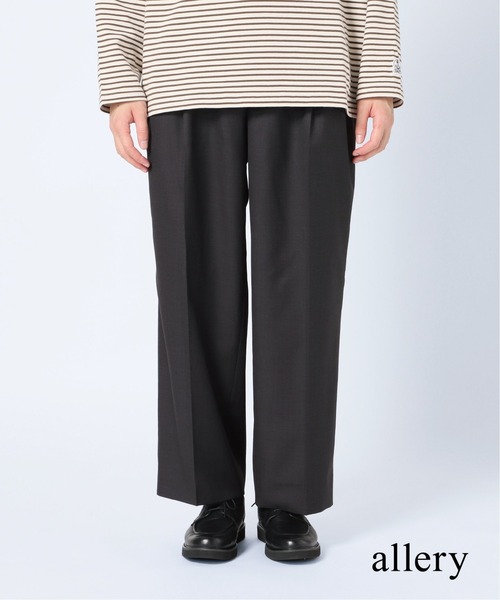 417 EDIFICE SELECT(フォーワンセブンエディフィスセレクト)の「【allery / アレリ―】 slacks wide / スラックス ワイド(スラックス・メンズ・ネイビー/ブラウン/グレー・SMALL/MEDIUM/LARGE/X-LARGE)」の19枚目の写真