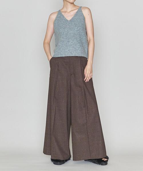 ASTRAET（アストラット）の「＜ASTRAET（アストラット）＞ALP/W/N ニットキャミソール（キャミソール・レディース・ライトブルー/ベージュ・FREE）」の3枚目の写真