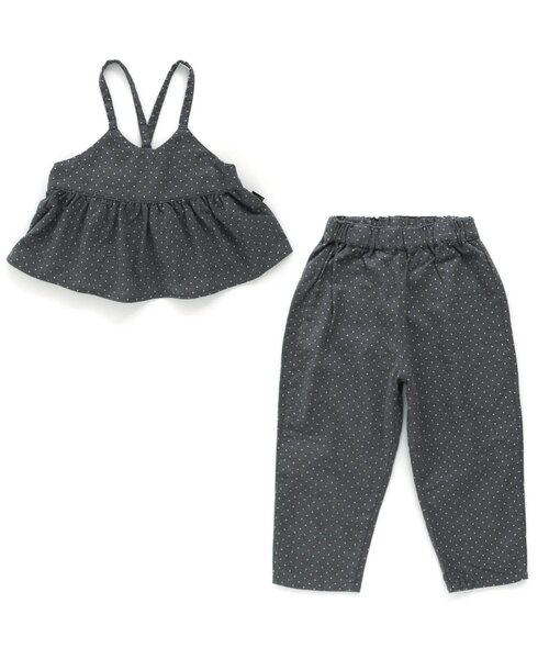 Seraph(セラフ)の「2WAYサロペットパンツ 10分丈(サロペット/オーバーオール・キッズ・チャコール/ブラック/カーキ・140/100/90/120/130/110/80/95)」の10枚目の写真
