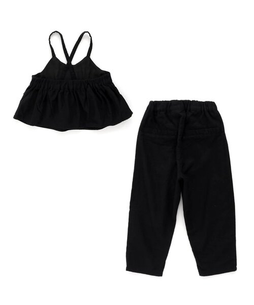 Seraph(セラフ)の「2WAYサロペットパンツ 10分丈(サロペット/オーバーオール・キッズ・チャコール/ブラック/カーキ・140/100/90/120/130/110/80/95)」の14枚目の写真