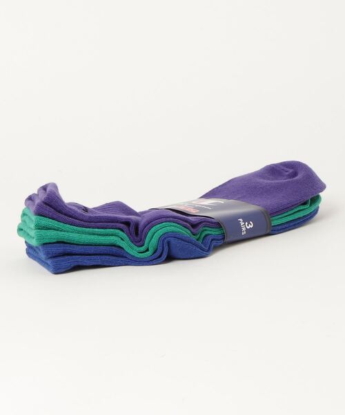 Champion(チャンピオン)の「【CHAMPION/チャンピオン】カラー(ネオンカラー)クォーター丈靴下(ソックス) 3足組 CMSCT201 ワンポイントブランドロゴ(ソックス/靴下・メンズ・その他1/その他2・MEDIUM)」の4枚目の写真